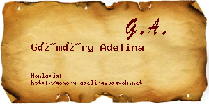 Gömöry Adelina névjegykártya